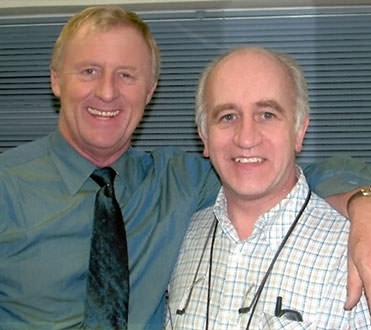 Director Brian Watson with Chris Tarrant