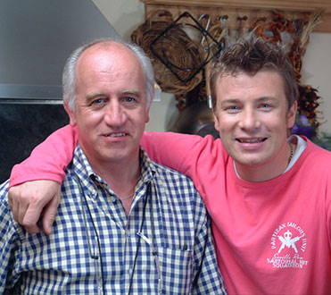 UK Director Brian Watson with Jamie Oliver