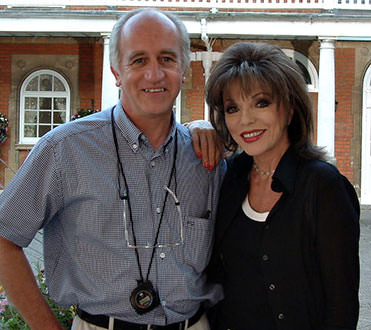 Director Brian Watson with Joan Collins