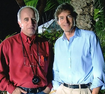 UK TV Director Brian Watson with Nigel Havers